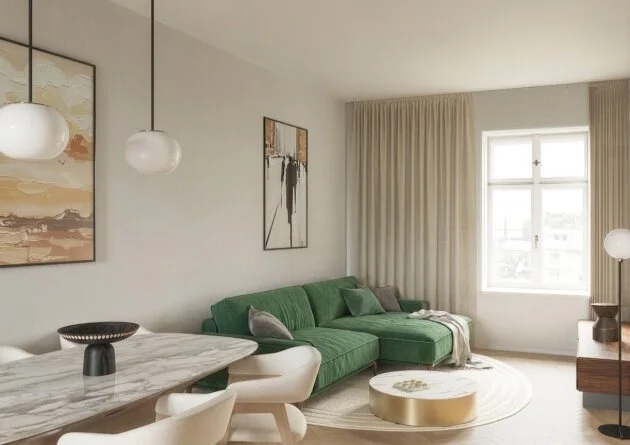 3-Zimmer-Wohnung mit 23 m² Ostterrasse und offener Wohnküche in 1190 Wien
