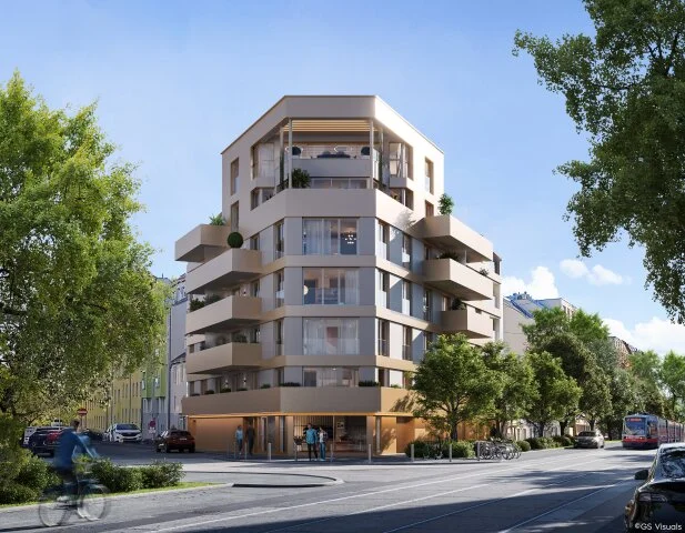 Draußen auf drei Arten: Exklusive 3-Zimmer-Dachgeschosswohnung mit Loggia, Balkon & Terrasse || Sandleitengasse 68