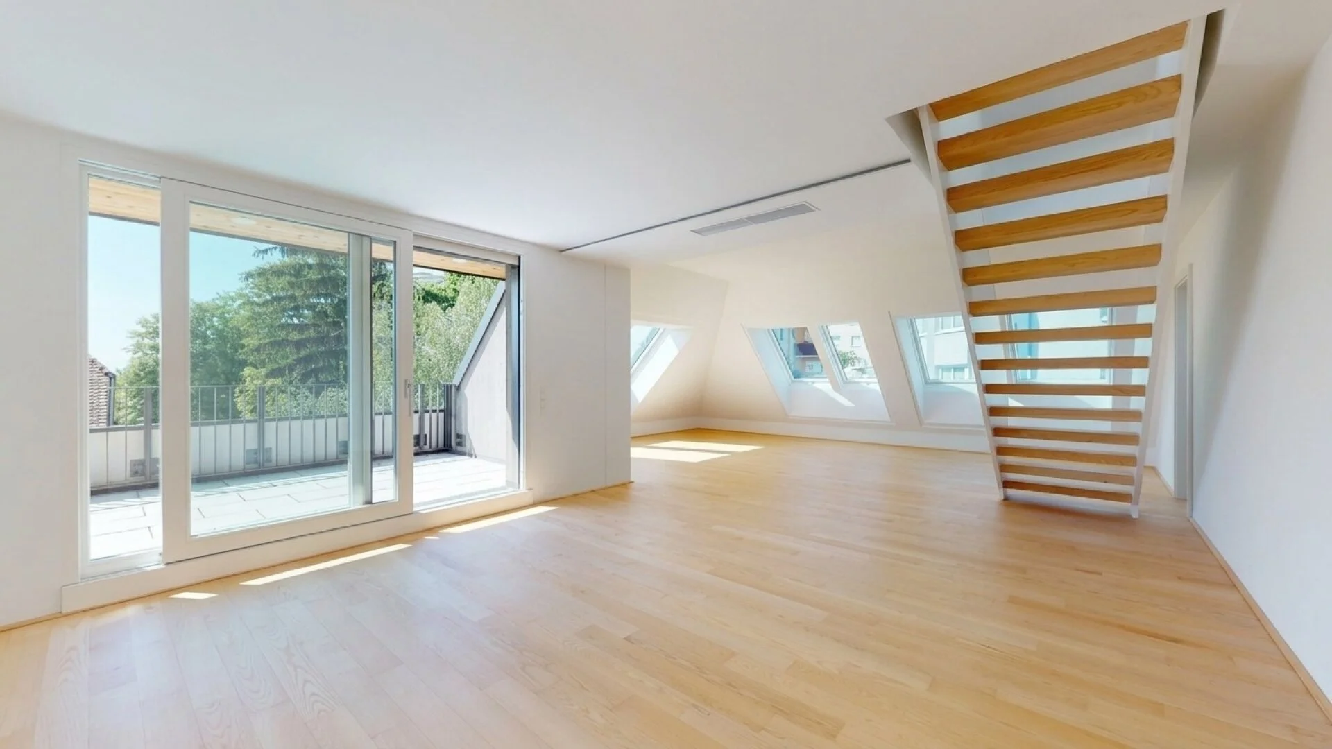 Großzügiges Dachgeschoss-Erstbezug mit 2 Terrassen, 4 Zimmern und Weitblick über die Dächer Klosterneuburgs