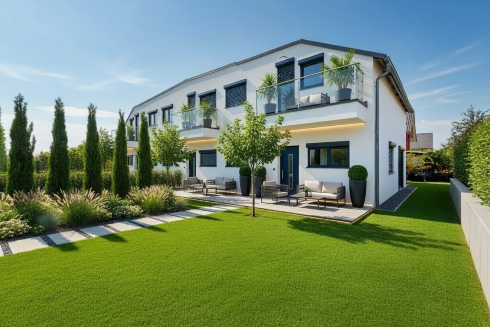 Modernes Reihen-Eckhaus mit Garten // Terrassen // Stellplätze – Wohnen in Gänserndorf